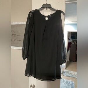 Black mid length dress, size medium